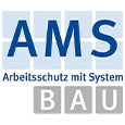 Logo AMS BAU Arbeitsschutz mit System
